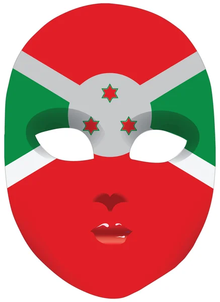 Burundi mask — Stock Vector