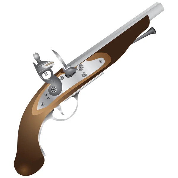 Vieux pistolet — Image vectorielle