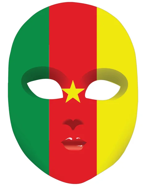 Kamerun maskesi — Stok Vektör