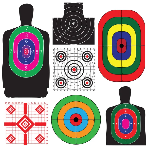 Set of targets — Stock Vector