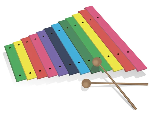 Xylophone classique — Image vectorielle