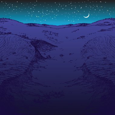 gece çöl