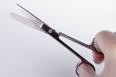 Surgical scissors clipart