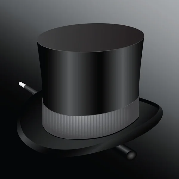 Magicien de chapeau de cylindre — Image vectorielle