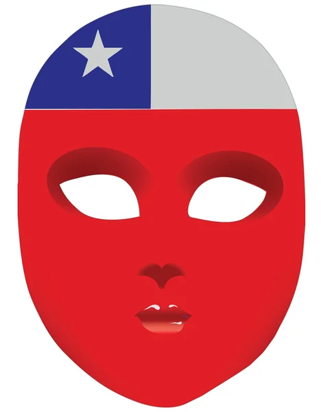 Chile mask — Stock Vector