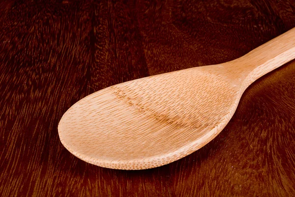 Деревянная ложка для кухни — стоковое фото