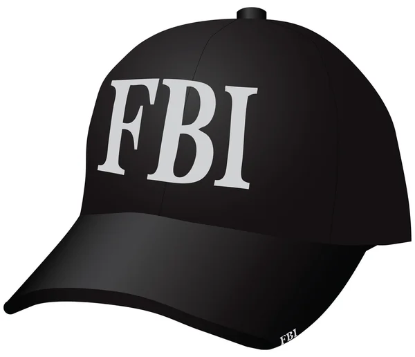 FBI bir şapka — Stok Vektör