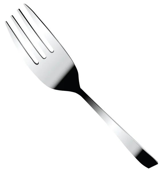 Steel fork — Stock Vector