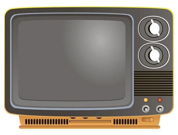 Retro TV portátil — Vetor de Stock