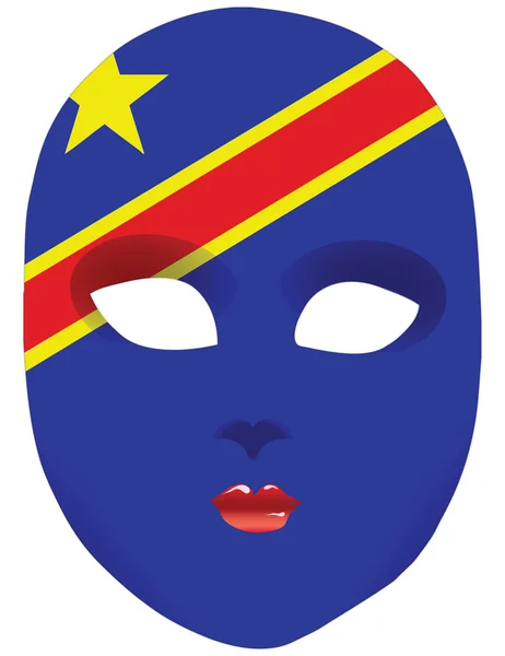 Kongo maskesi — Stok Vektör