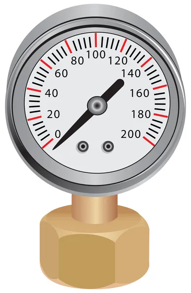 Water Pressure Gauge — Stock Vector