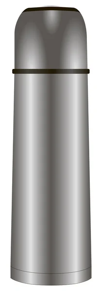 Steel thermos — Stock Vector