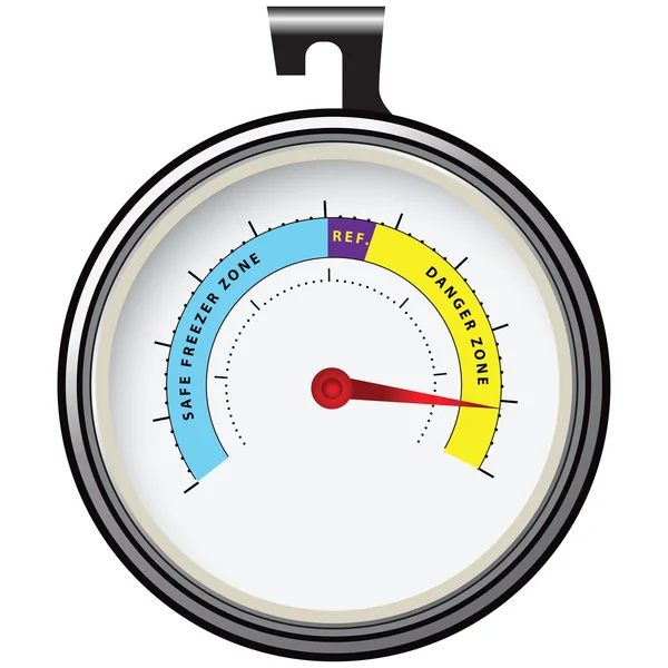 冷蔵庫の温度計 — ストックベクタ