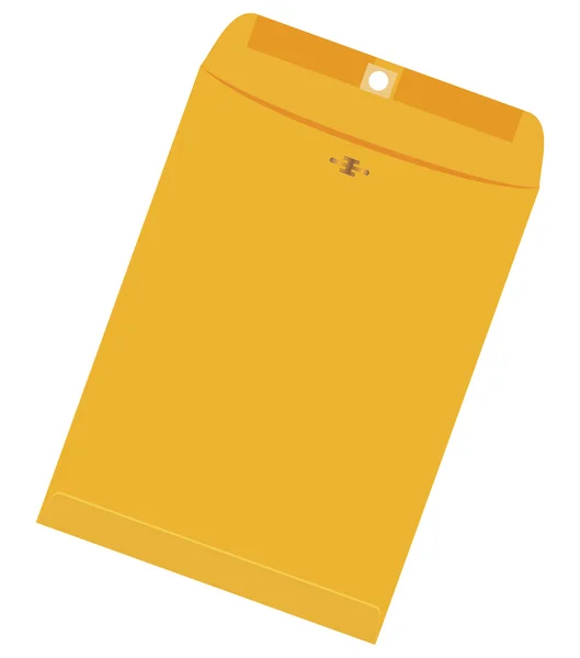 Grande enveloppe jaune — Image vectorielle