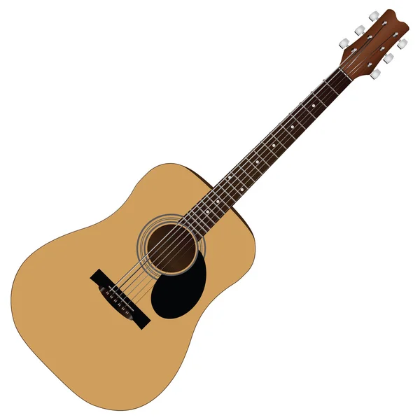 Guitarra acústica — Archivo Imágenes Vectoriales