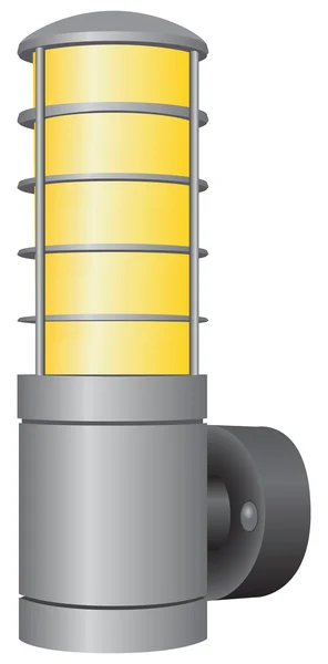 Lâmpada de parede industrial — Vetor de Stock