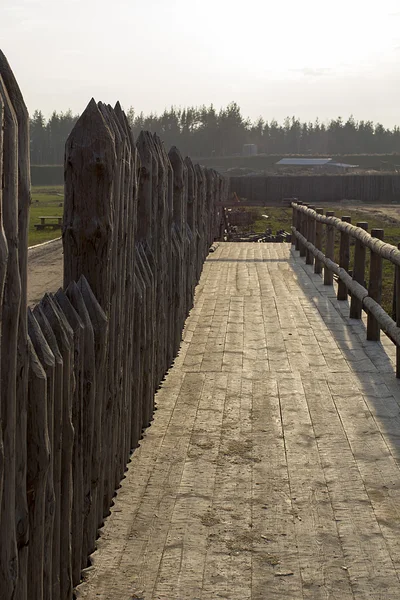 Medieval protective wall — Stock Photo, Image