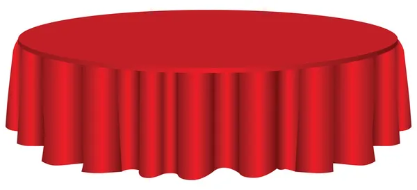 Table ronde avec nappe — Image vectorielle