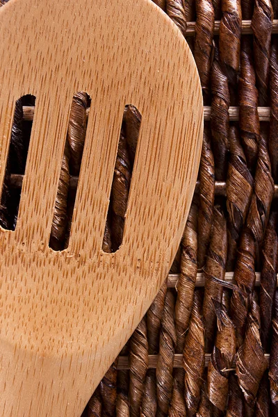 Colher de madeira — Fotografia de Stock