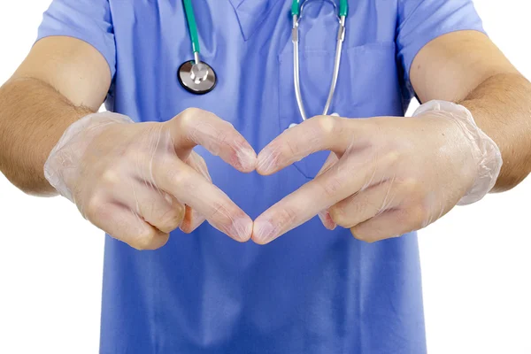 Vinger arts hart. — Stockfoto