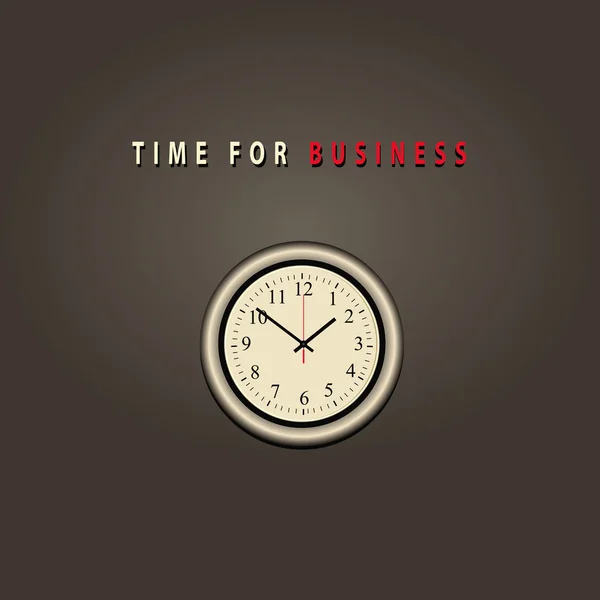ビジネスのための時間 — ストックベクタ