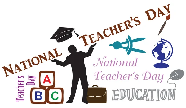 Национальный день учителя — стоковый вектор