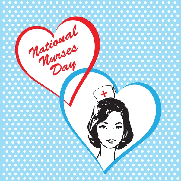 Den národní zdravotní sestry — Stockový vektor