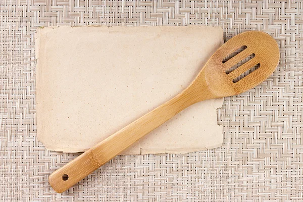 Cocina cuchara de madera — Foto de Stock