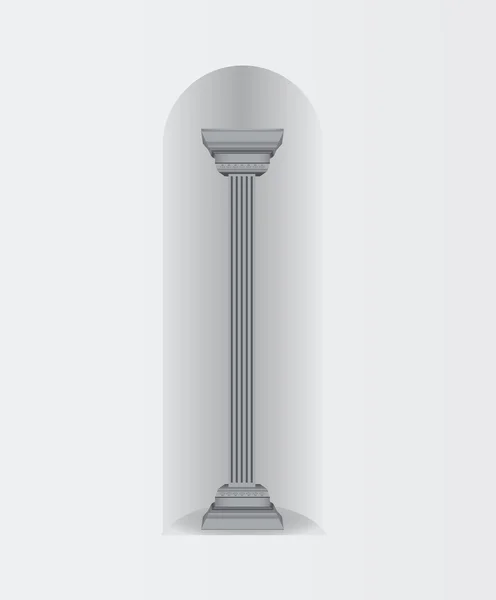 Columna pared arco oval — Vector de stock