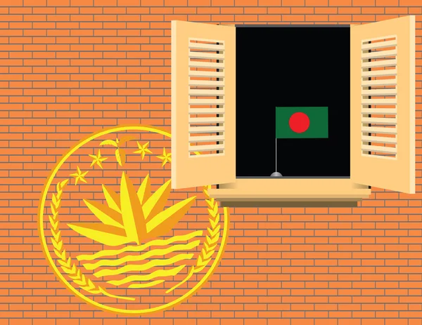 Symboly státnosti Bangladéš — Stockový vektor