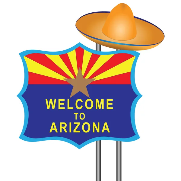 Bienvenido a arizona — Vector de stock