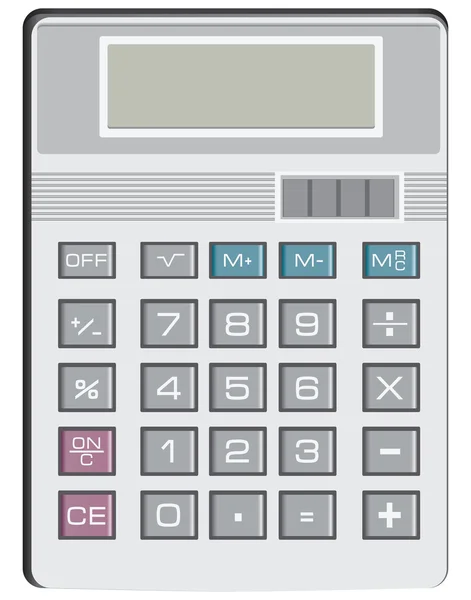 Calculator voor eenvoudige rekenkundige — Stockvector