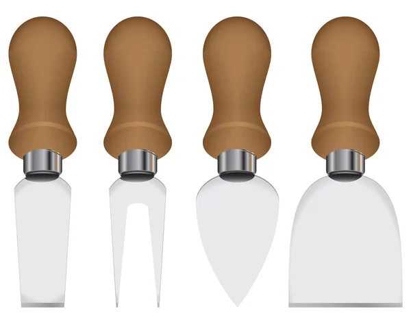 Ножі для сиру — стоковий вектор