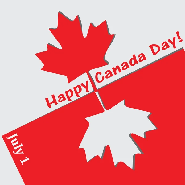 Szczęśliwego dnia w Kanadzie — Wektor stockowy