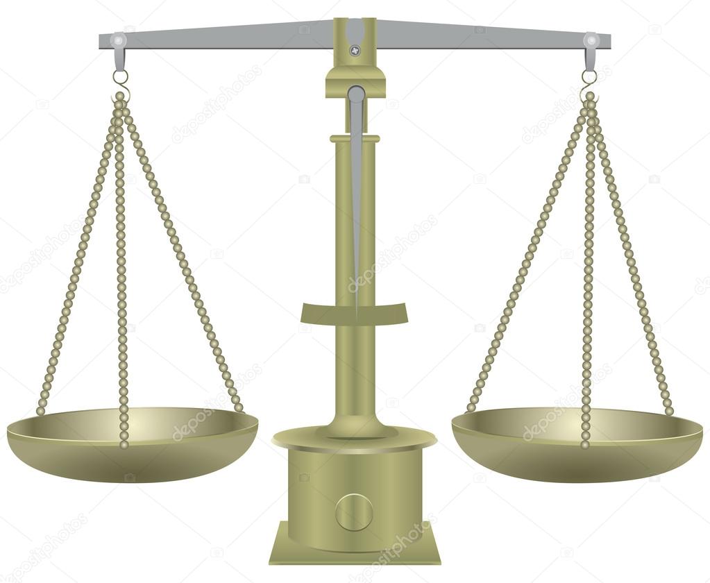 Old balance scales