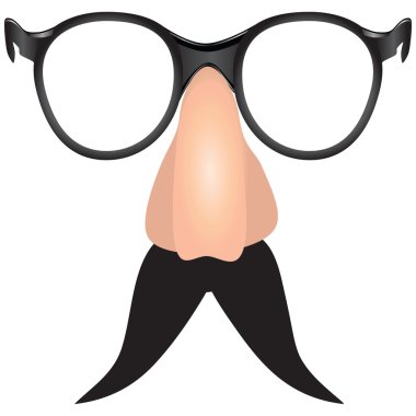 Drooping mustache clipart