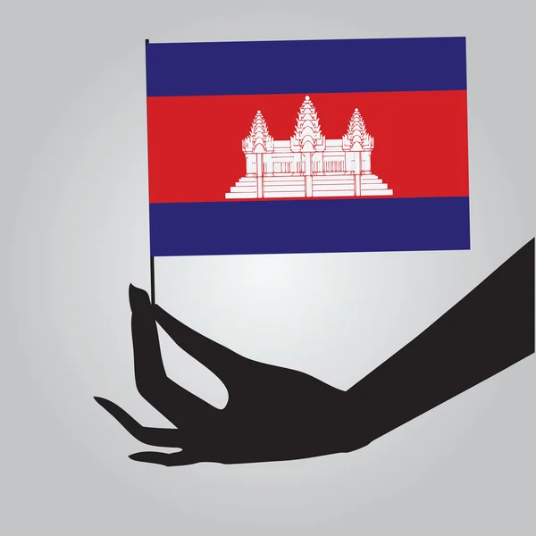 Státní vlajka Kambodži — Stockový vektor