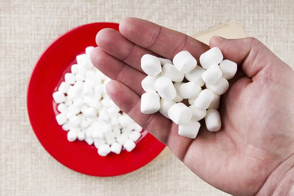 Minyatür marshmallow — Stok fotoğraf
