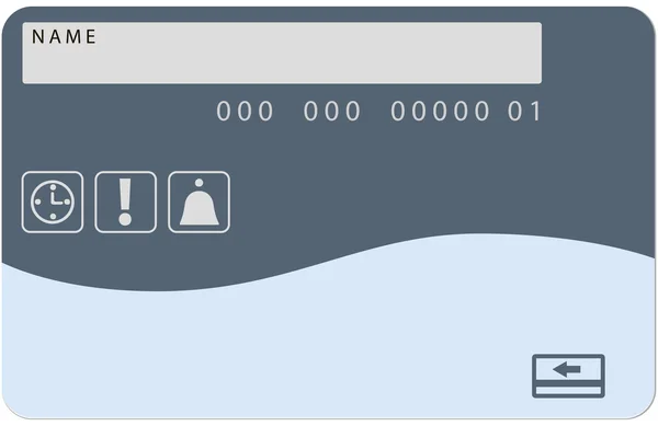 Elektronische kaart tijdcontrole — Stockvector