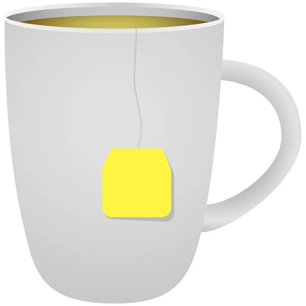 Tasse mit grünem Tee — Stockvektor