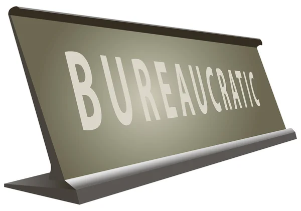 Tabel office tekenen bureaucratische — Stockvector