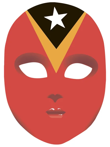 Ανατολική Τιμόρ μάσκα — Διανυσματικό Αρχείο