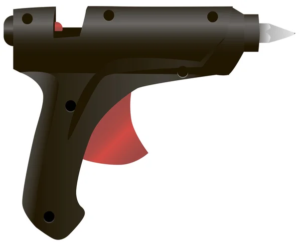 Pistola eléctrica de pegamento caliente — Vector de stock