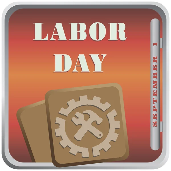 September Labor Day — Stock Vector