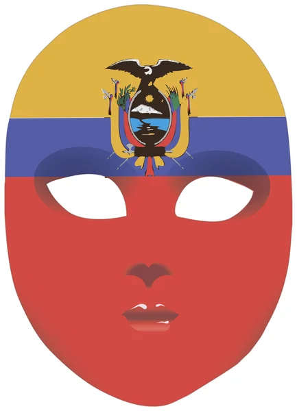 Ecuador maske – Stock-vektor