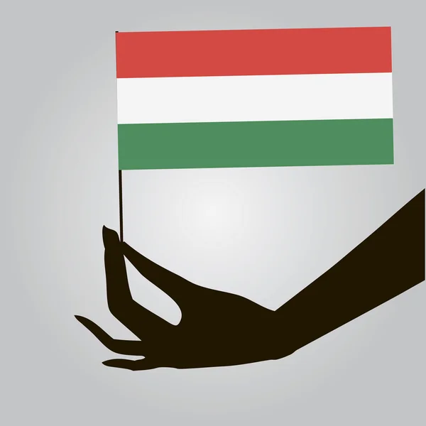 El ile Macaristan bayrağı — Stok Vektör