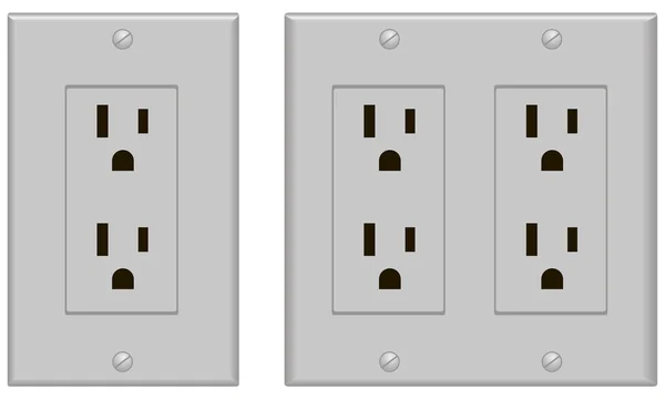 Classic sockets US version — Stock Vector