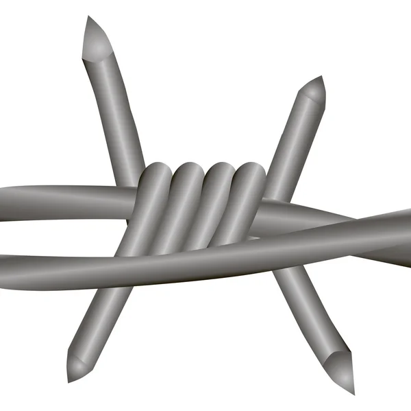 带刺铁丝网 — 图库矢量图片