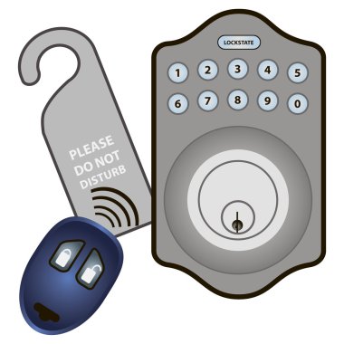 Electronic Digital Lock clipart