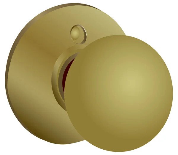 Round doorknob — Stock Vector